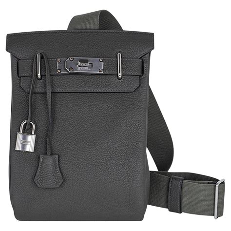 hermes hac a dos pm backpack men's bag|Hermes Hac a Dos PM Backpack Vert de Gris Togo Leather.